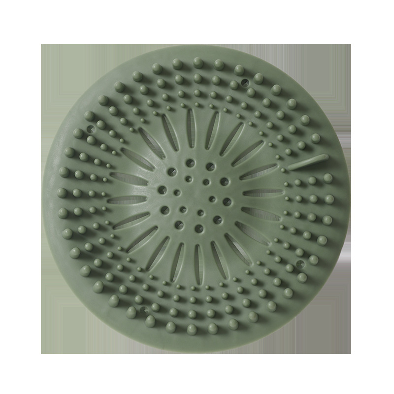Picture of Sink anti-clogging silicone floor drain cover bathroom drain hair anti-clogging filter sewer filter