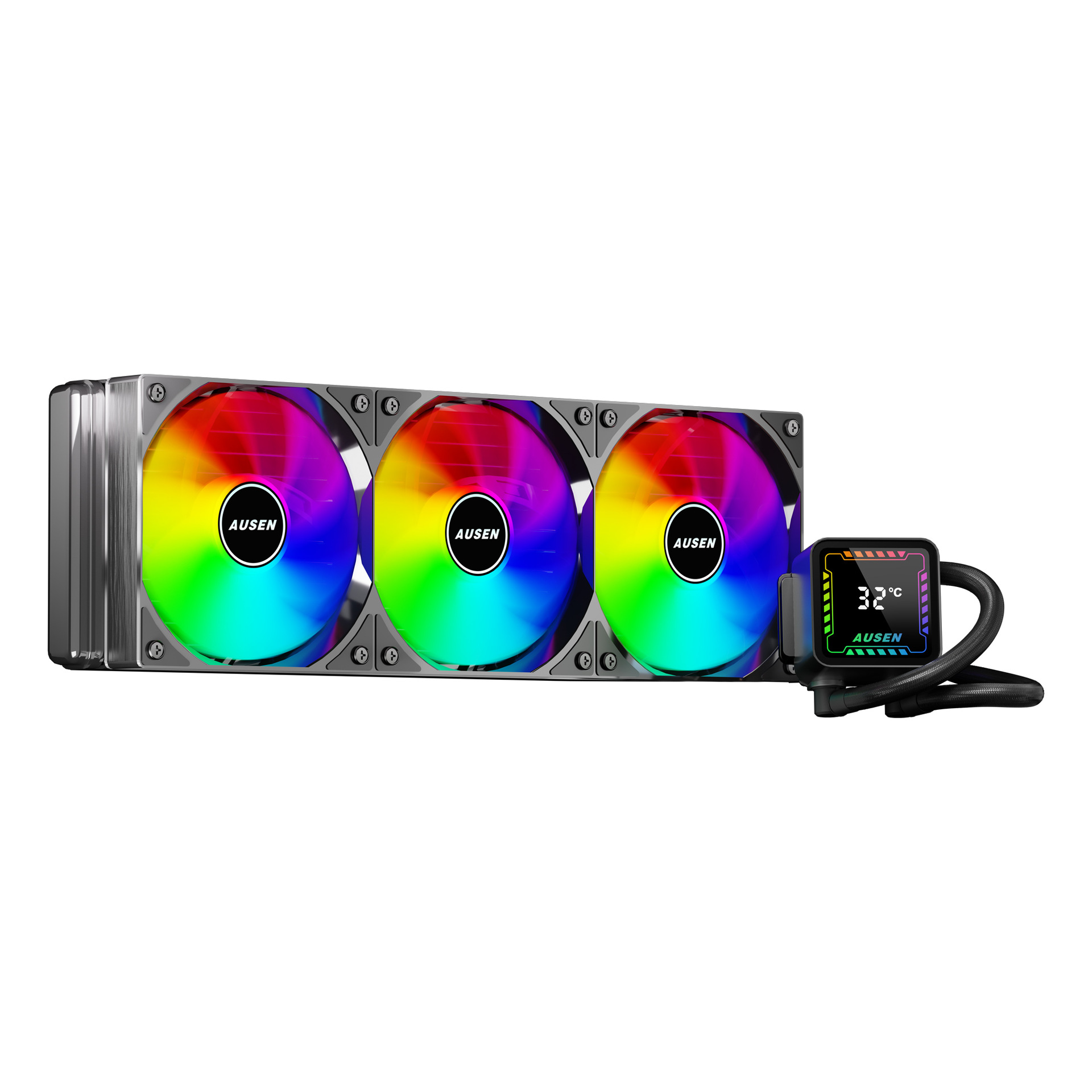 Picture of Ausengt360 Integrated Cpu Cooler Water Cooling Radiator Intelligent Temperature Digital Display Argb Fan Pwm Speed Regulation