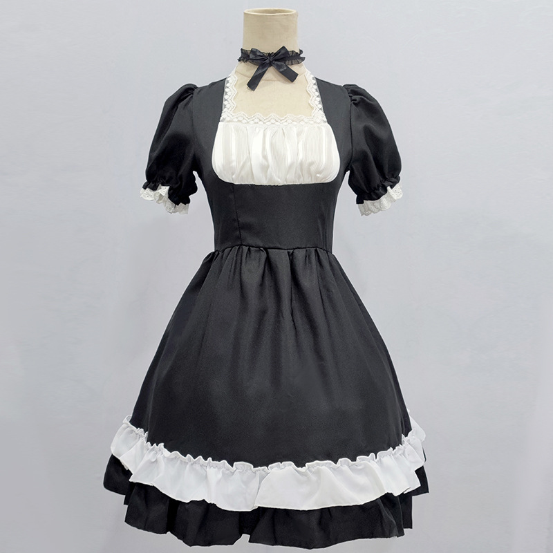 Picture of Japanese Maid Dress Pink Classic Cat Lori Maid Uniform cosplay Anime cosplay