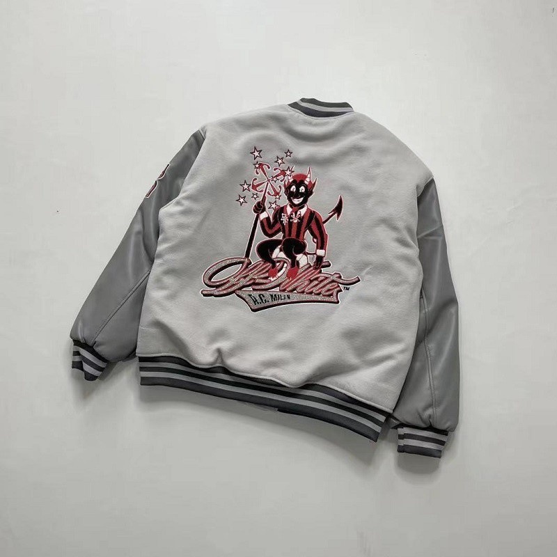Picture of 2024 Youth Demon Arrow Embroidered Baseball Suit Spring and Autumn American Style AC Jacket Loose Casual Couple Coat Trendy