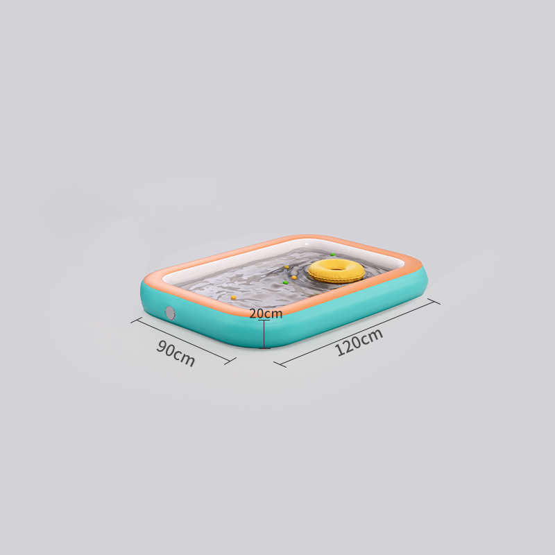 Picture of PVC Kids Inflatable Swimming Pool Home User Outside Large Family Pool Thickened Plastic Baby Baby Pool