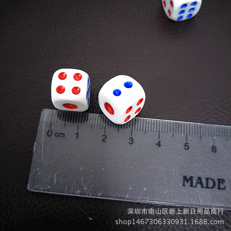 Picture of No.13 color number dice rounded corner throw sieve hotel KTV entertainment commonly used color wholesale