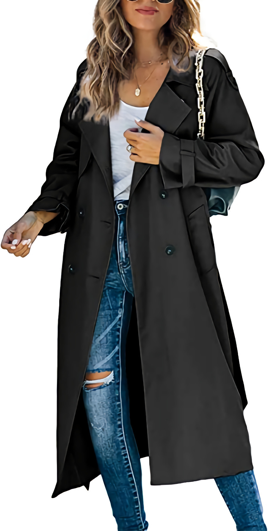 Picture of in stock! Amazon Independent Station Cross-border European and American Women's Winter and Autumn Coat Coat Foreign Trade 2023 Coat