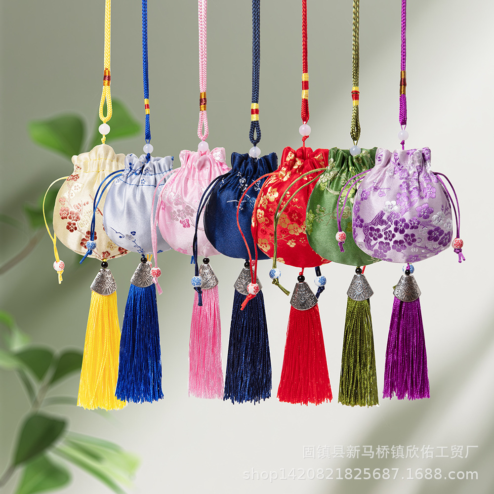 Dragon Boat Festival Sachet Brocade Sachet Empty Bag Sachet Sachet Bag Antique Car Pendant Dragon Boat Festival Gift