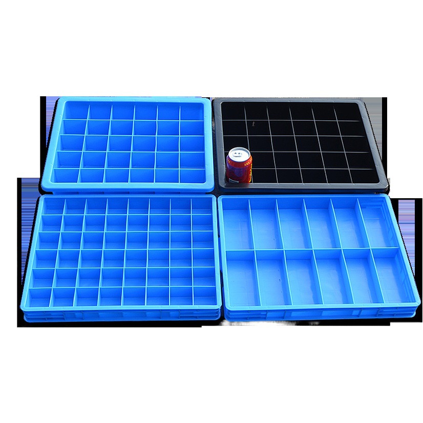 Plastic box compartment box parts storage box multi-grid screw box hardware tools finishing box shallow tray 48 63