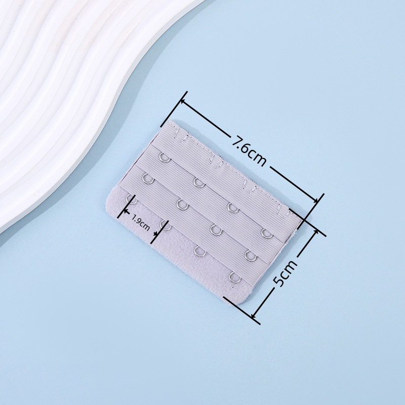 Picture of Three-row four-button stainless steel underwear back buckle three-row four-button Bra extension buckle unpackaged Bra extension buckle