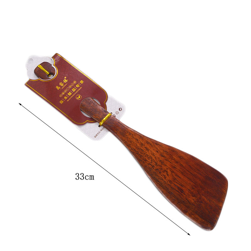 Picture of Stir-frying spatula long handle wooden rice spatula stainless steel thickened frying spatula household kitchen utensils wholesale