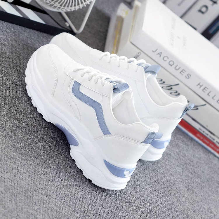 Foreign Trade Basic White Shoes Women's 2023 New Korean Style Student Flat Cyber Celebrity Sports Shoes Ins Super Hot Torre Shoes