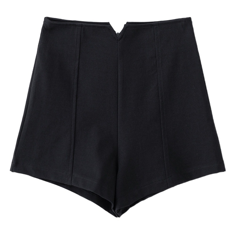 Hot pants for hot girls high waist casual pants women's elastic tight black shorts autumn and winter fleece-lined warm bottoming pants fashion