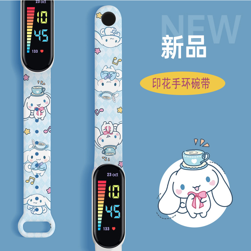 Picture of Cross-border in stock meters 12 printed LED waterproof electronic watch cartoon student cute bracelet wristband watch wholesale
