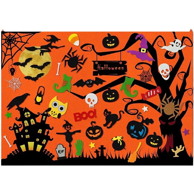 Picture of Amazon cross-border children's early education 3DIY three-dimensional felt game package storyboard learning board printing dinosaur animals