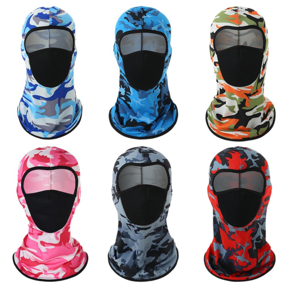 Cross-border Riding Headgear Lycra Ice Silk Sunscreen Breathable Mask Outdoor Bicycle Windproof Dust-proof Masked Mask