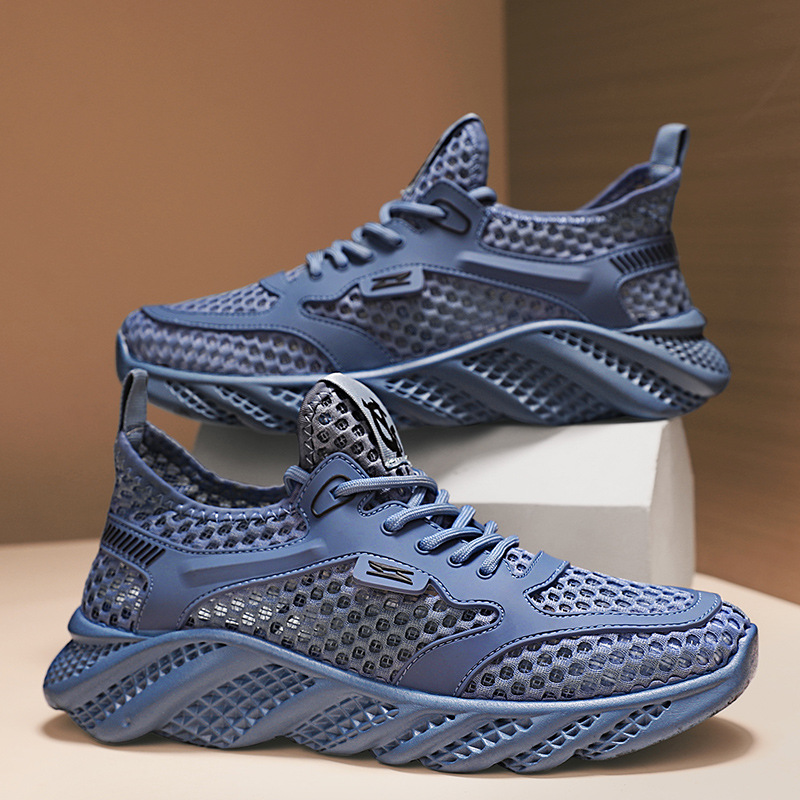Tracing Shoes 2025 Summer Thin Mesh Large Mesh Breathable sneaker Low-side Leisure Travel Mountaineering Men's Shoes