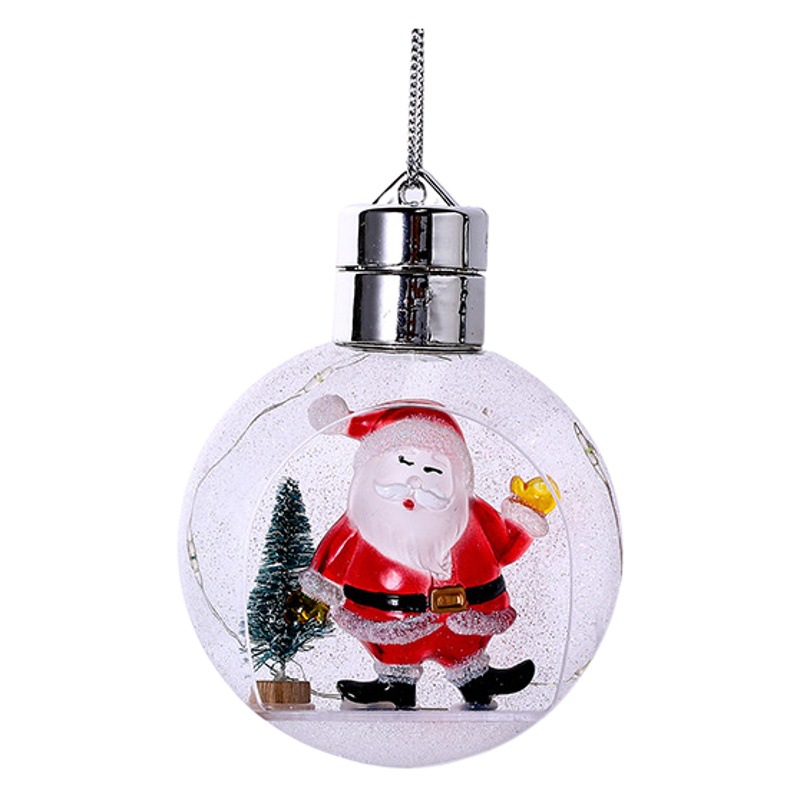 Cross-border 100cm Christmas ball window Christmas tree pendant Christmas decoration luminous ball transparent ball creative ornaments