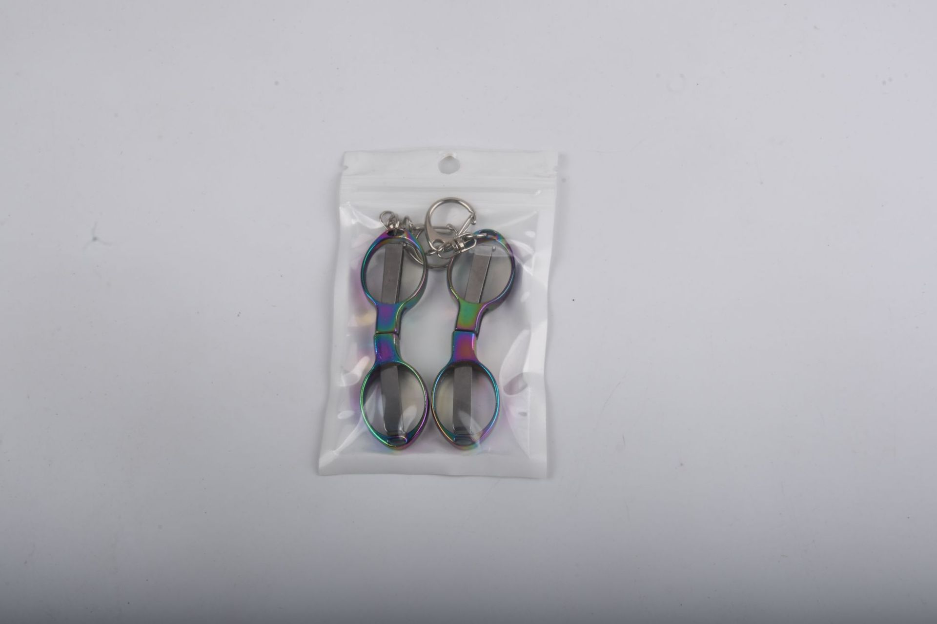 Picture of Stainless steel folding scissors plastic handle/alloy stretch shear travel portable fishing Special 8/eight character scissors wholesale