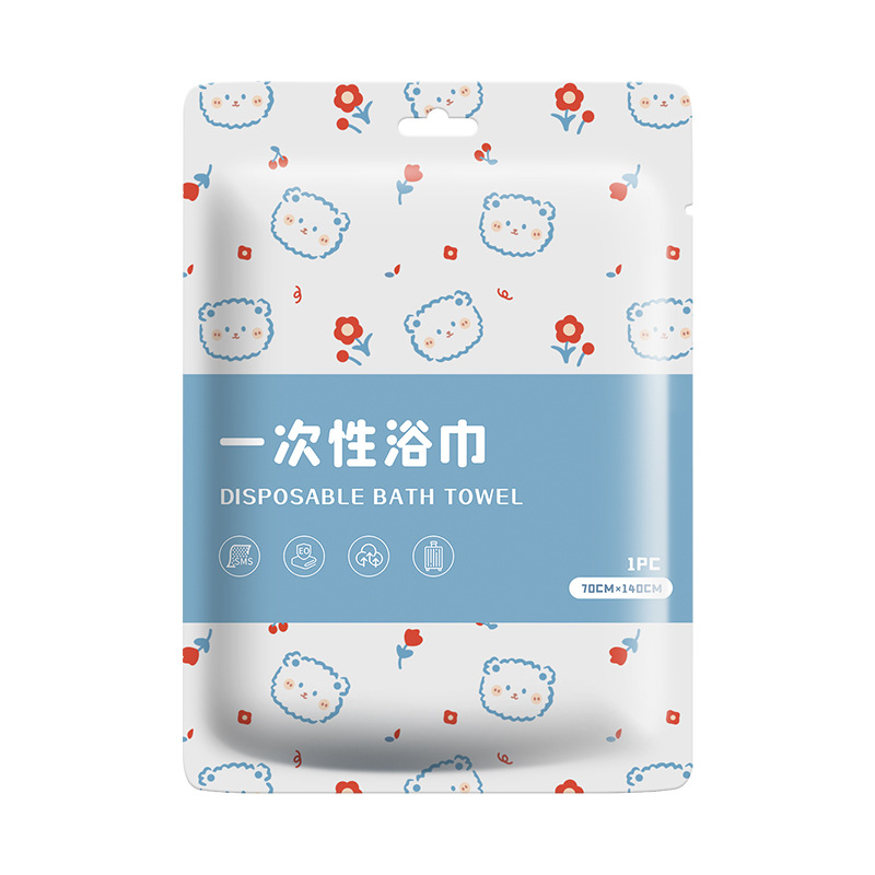 Picture of New Disposable Printed Bath Towel Travel Separate Packaging Extra Large Thickened Portable Hotel Bath Towel