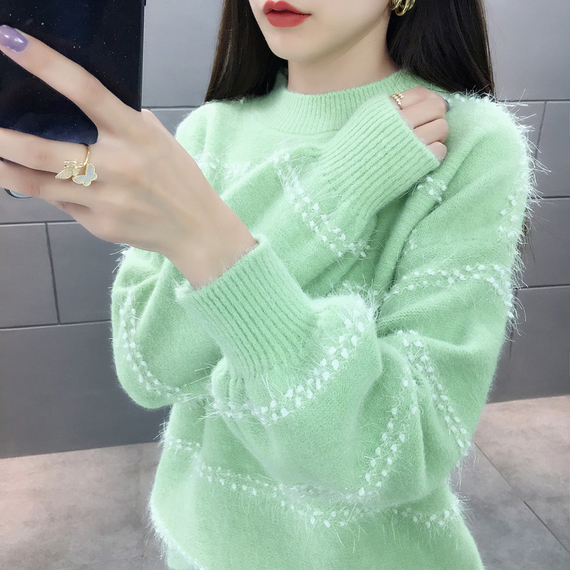 Picture of Sweater women's winter inner wear 2024 New bottoming shirt autumn and winter popular loose lazy style outer wear western style top
