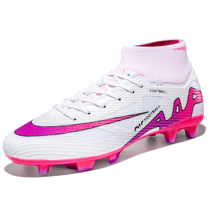 Cross-border foreign trade new high-top football shoes spikes football shoes TF broken nails training shoes football falcon men's