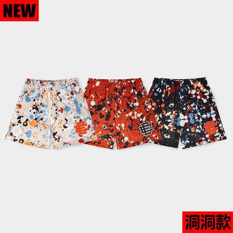 Foreign Trade New EE American Casual Shorts Fitness Men's Muscle Sports Quarterpants Mesh Breathable Quick-drying Street Basketball
