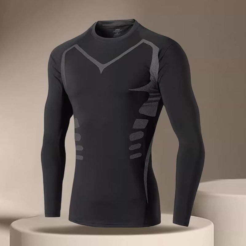Autumn and Winter Long Sleeve PRO Tights Training Clothes Sports Fitness Clothes Running Clothes Sweat-wicking Quick-drying Long Sleeve T-shirt