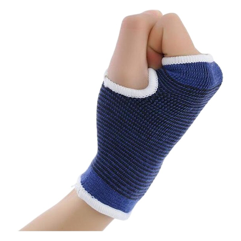 Factory polyester cotton knitted wrist protector wrist Protector Palm sports health care warm protector a generation of hair