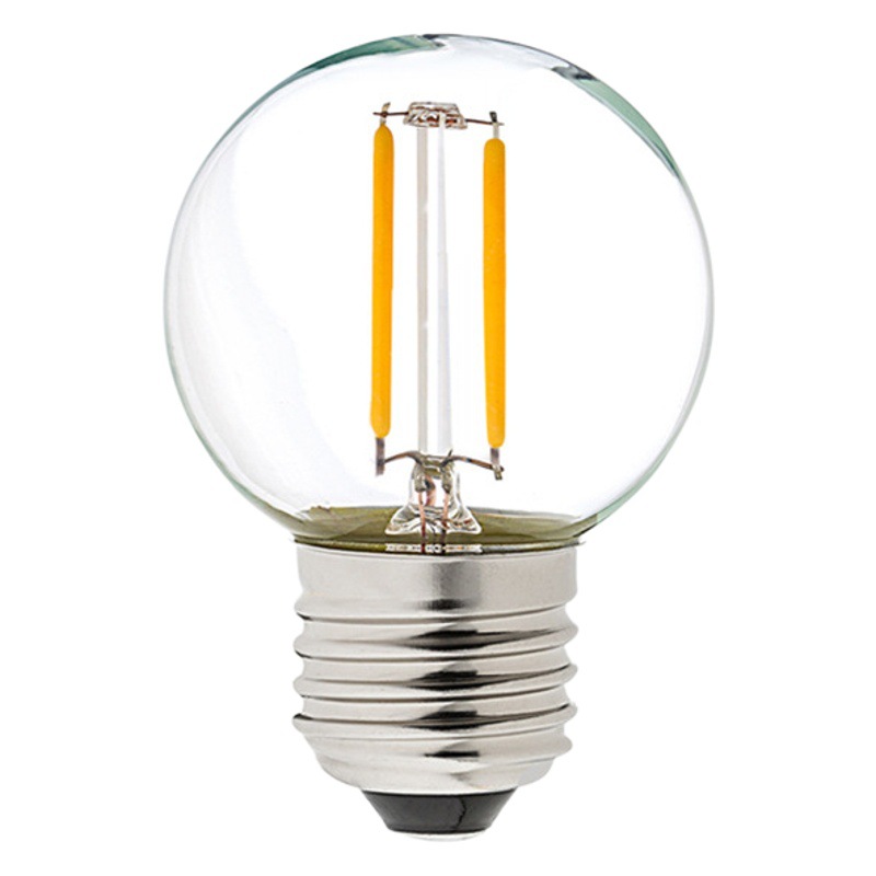 Cross-border G40 Edison LED filament lamp clear light 1W bulb warm light E27 screw decorative bulb dimming wholesale
