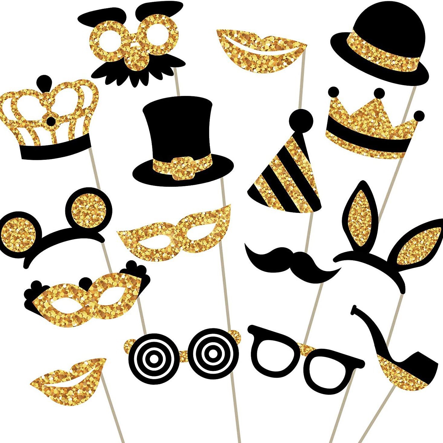 Picture of Cross-border Explosions Wedding Birthday Party Decoration Funny Game Hat Lips Beard Graduation Photo Props