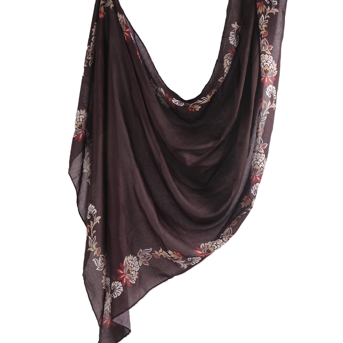 Picture of Best-Selling Watercolor Tie-Dye Cotton Scarf Arabian Satin Polyester Long Scarf Turkish Middle Eastern Scarf
