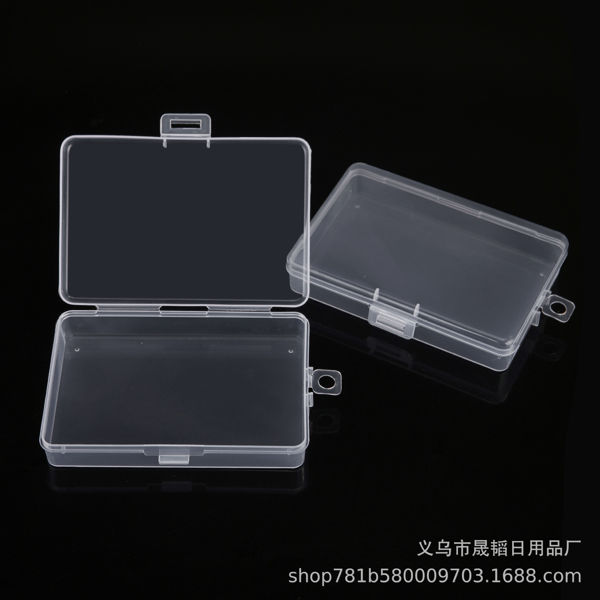 Transparent pp Plastic Accessories Box Stationery Jewelry Beaded Necklace Packaging Box Hardware Tool Storage Box Spot Wholesale