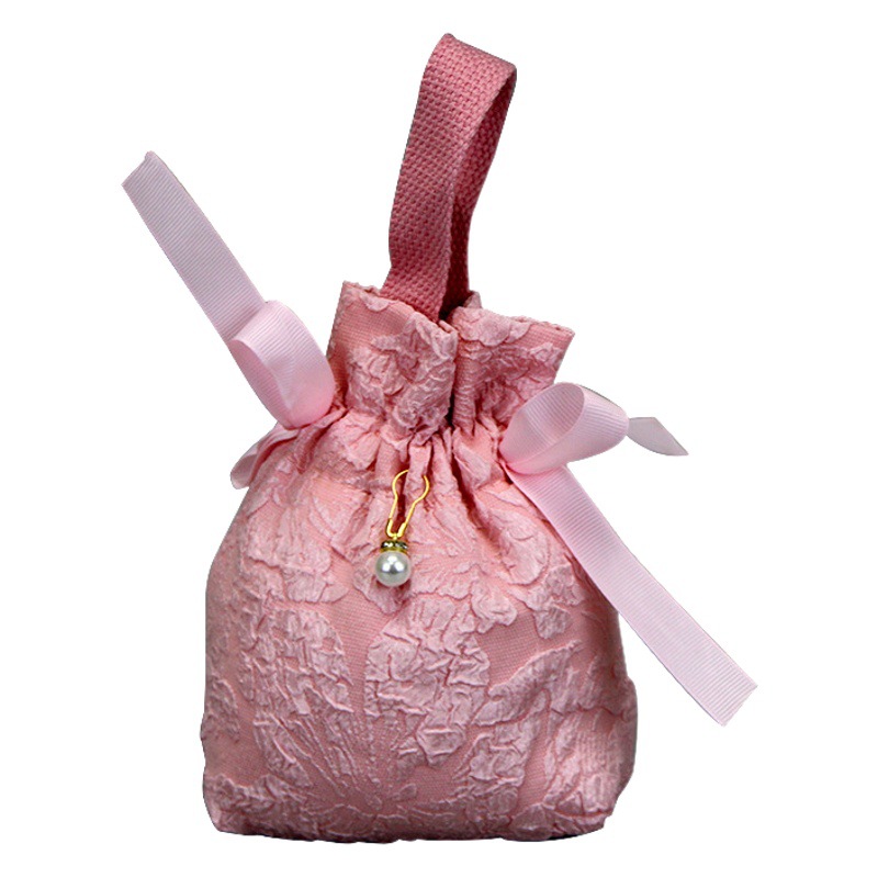 Wedding candy bag wedding candy box Chinese style wedding bag portable ins creative gift box wedding packaging box cloth bag