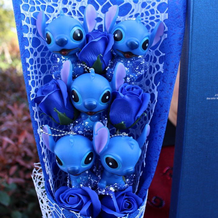 Picture of Stitch Bouquet Stitch Star Baby Cartoon Bouquet Gift Box Birthday Graduation Valentine's Day Gift