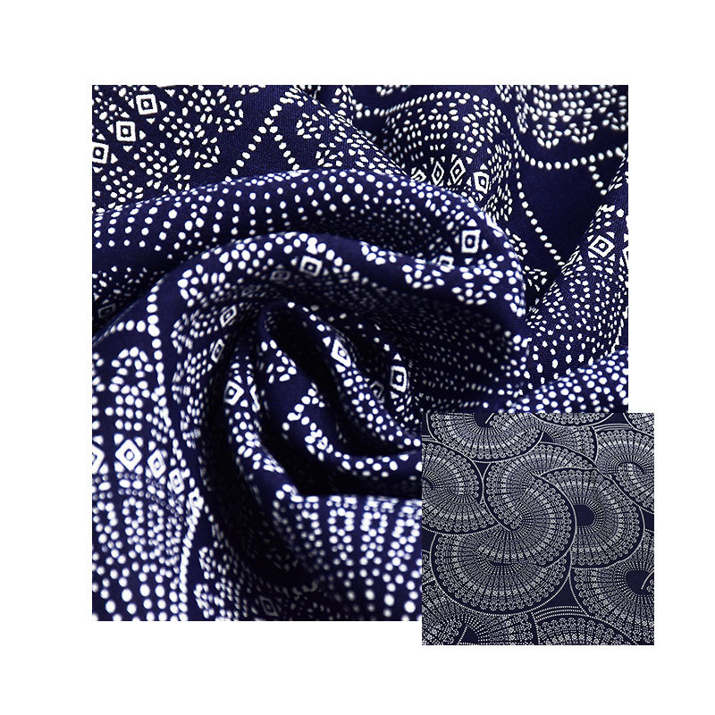 Hot sale 30 PCs rayon printed artificial cotton fabric reactive printing and dyeing spring and summer fashion dress shirt fabric
