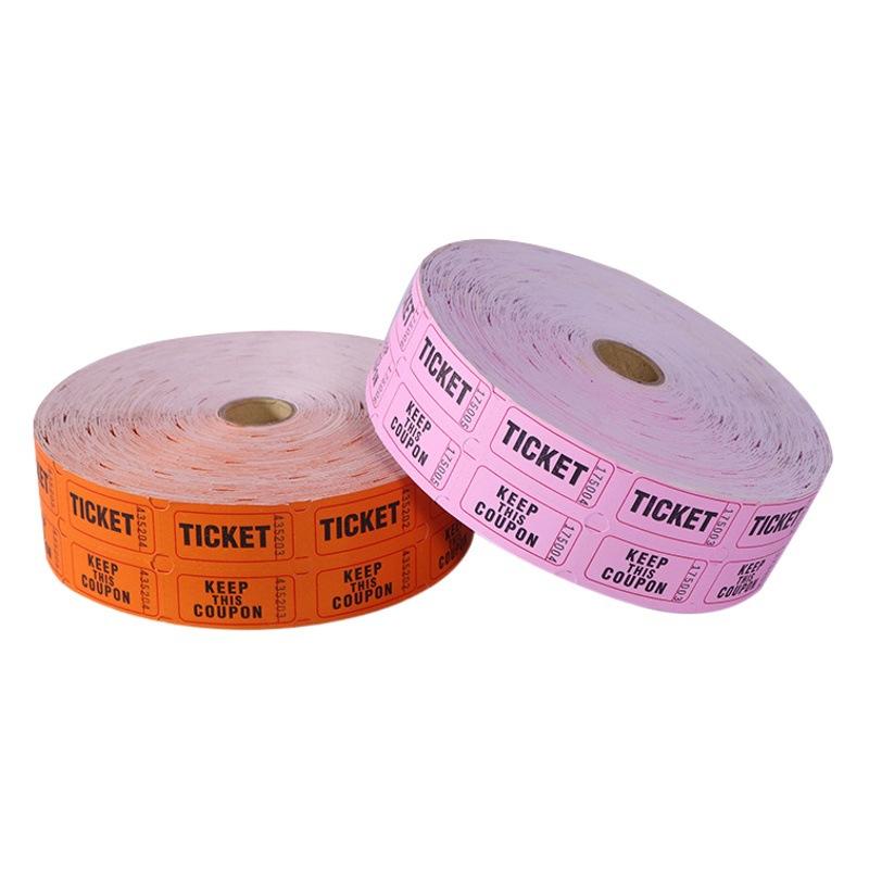 Event Celebration Lottery Machine Paper Lottery Tickets Election Tickets Red Lottery Lottery Lottery Game Tickets Voucher