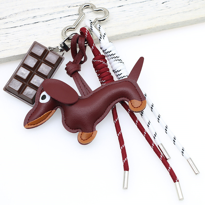 Picture of New Cartoon Personalized Keychain Bag Pendant Miu Series Dachshund Animal Shape Bag Pendant Decoration Wholesale