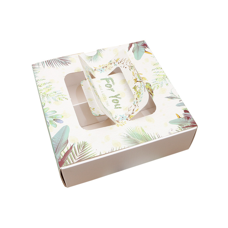 Picture of Egg yolk crisp moon cake gift box nougat green bean cake snowflake crisp baking high-end Mid-Autumn Festival hand gift box