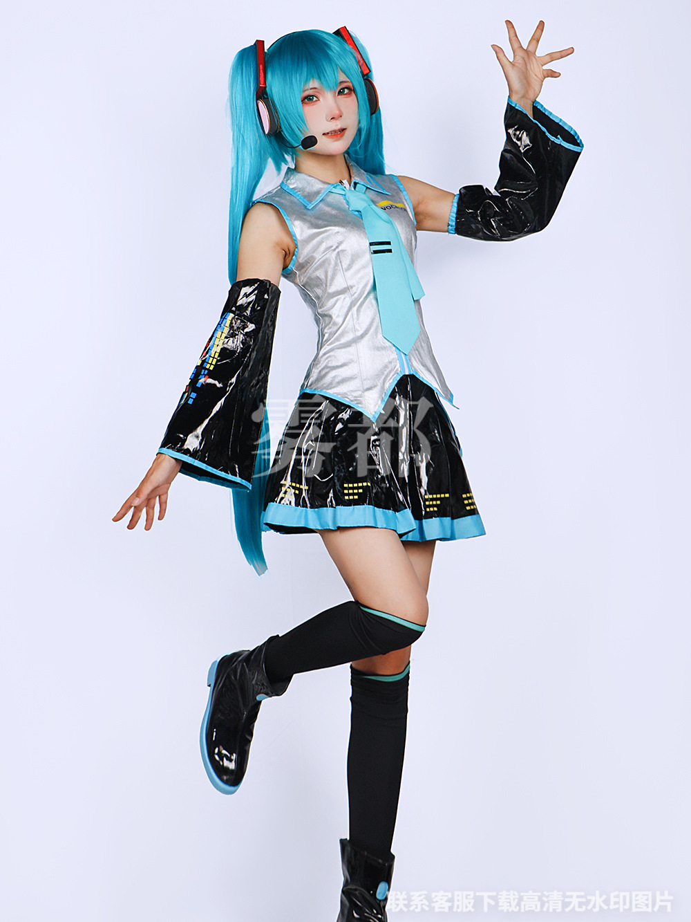Picture of Foggy Virtual Idol cos Suit Formula Suit Patent Leather cosplay Women's Secondary Animation Girl JK Suit Full Set