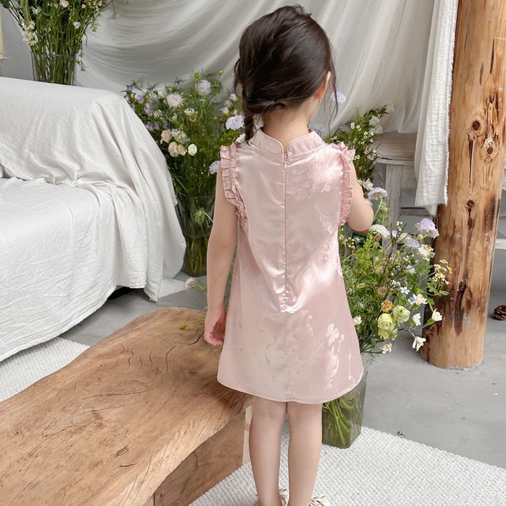 Picture of Girls' Cheongsam dress Summer Clothes Children's Chinese-style Hanfu One-year-old Baby Dress Princess Dress Summer Children's Wear