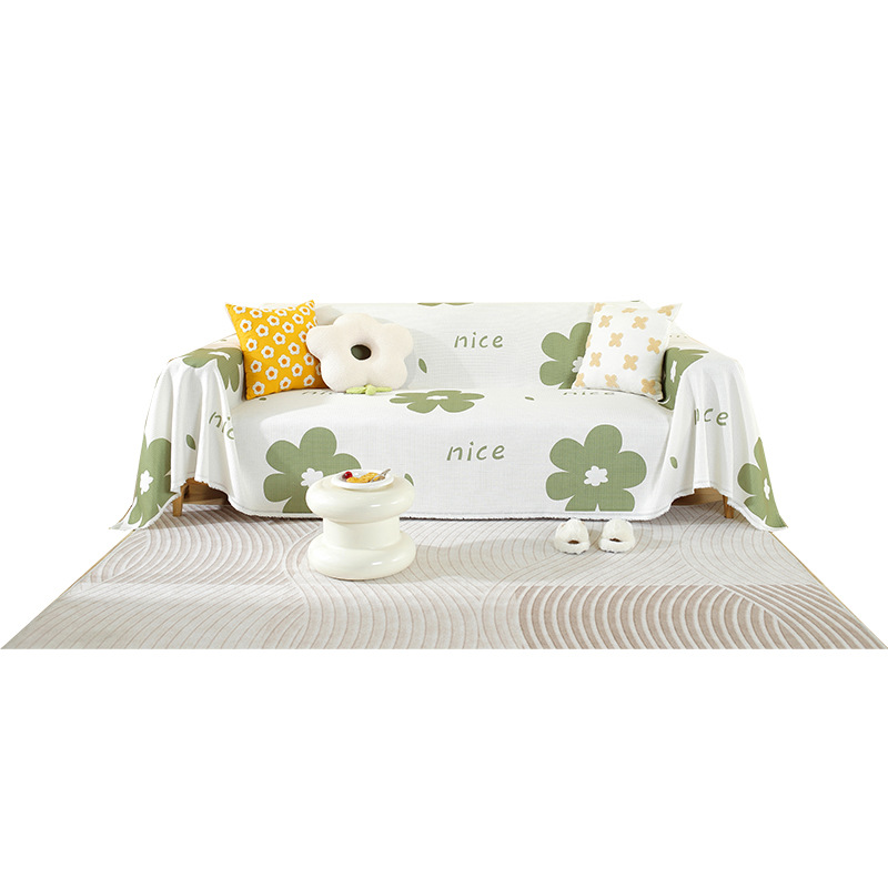Picture of ins style sofa towel full cover cloth simple sofa cushion blanket all-inclusive universal cover towel four seasons universal sofa cover