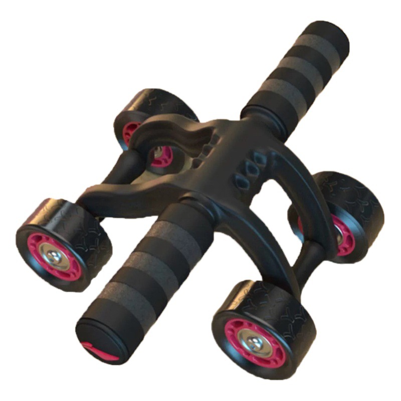 Li Ning abdominal wheel four-wheel abdominal trainer male exercise abdominal muscle abdominal roller female belly contracting household equipment fitness wheel