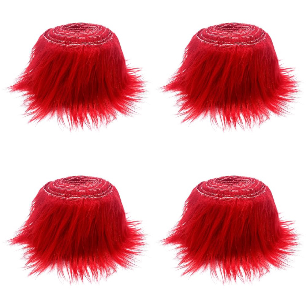 Picture of Spot Wholesale Christmas Tree Skirts Solid Color Plush Strips Home Decoration Washed Plush Strips Clothing Shoes and Hats Accessories Accessories