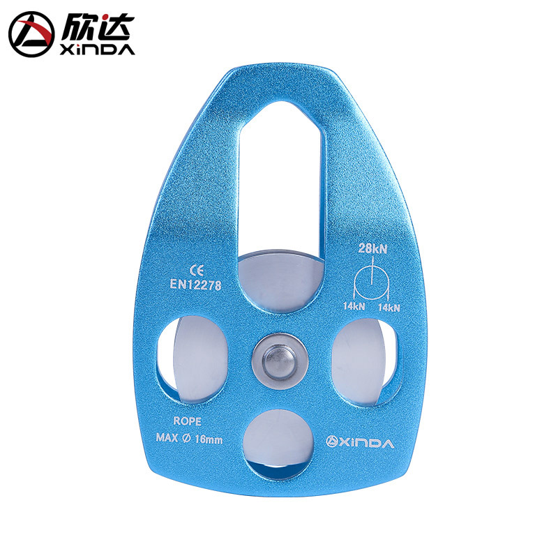 Picture of Xinda Outdoor Mountaineering Rescue Large Pulley Hoisting Pulley Ripping to Expand Transportation High Altitude Pulley orbiter