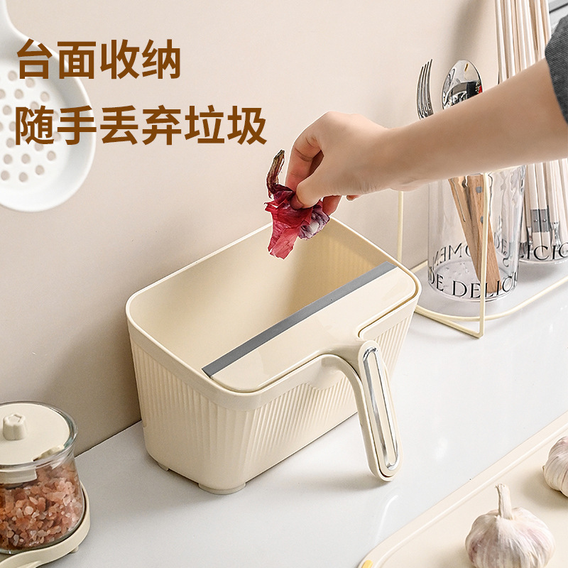 Picture of Creative mini cleaning suit with scraper kitchen countertop wiper multifunctional desktop trash can cleaning suit
