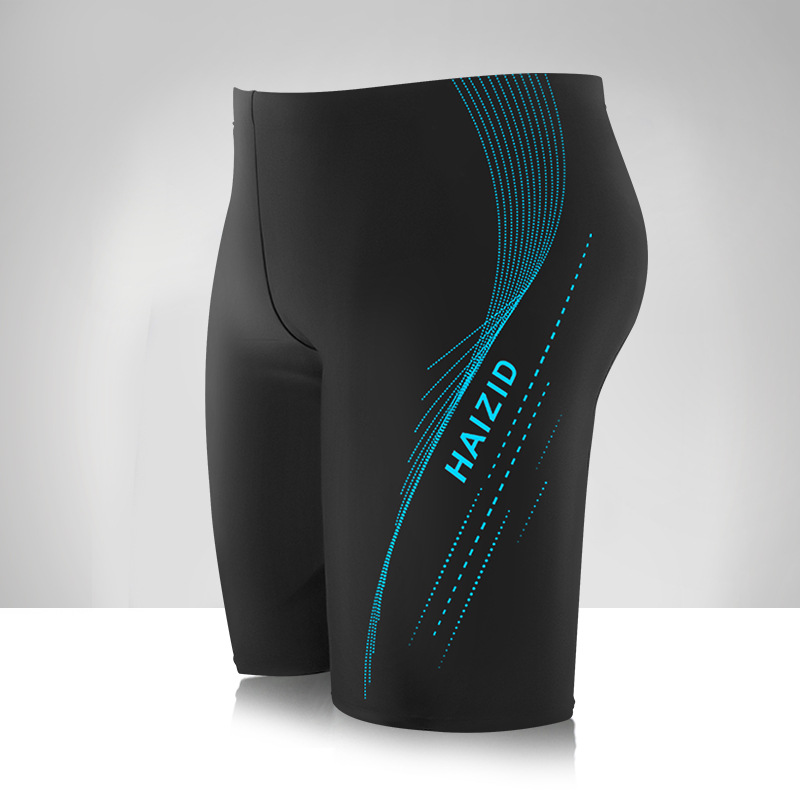 Picture of Men's Swimming Trunks Anti-Embarrassment Boxer Beach Swimming Trunks Men's Hot Spring Pants New Loose Professional Swimming Men's Swimming Trunks