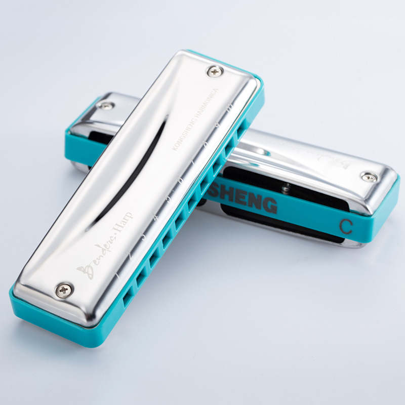 Picture of 10 Hole Blues Harmonica Hole Sound Adult Professional Blues Musical Instrument Beginners Practice Beginners Easy to Learn Harmonica