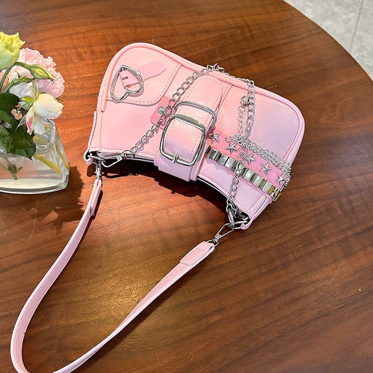 Picture of Niche Trendy Millennium Spice Girl Bag Women's 2024 New Simple Casual Handbag Retro Shoulder Underarm Bag