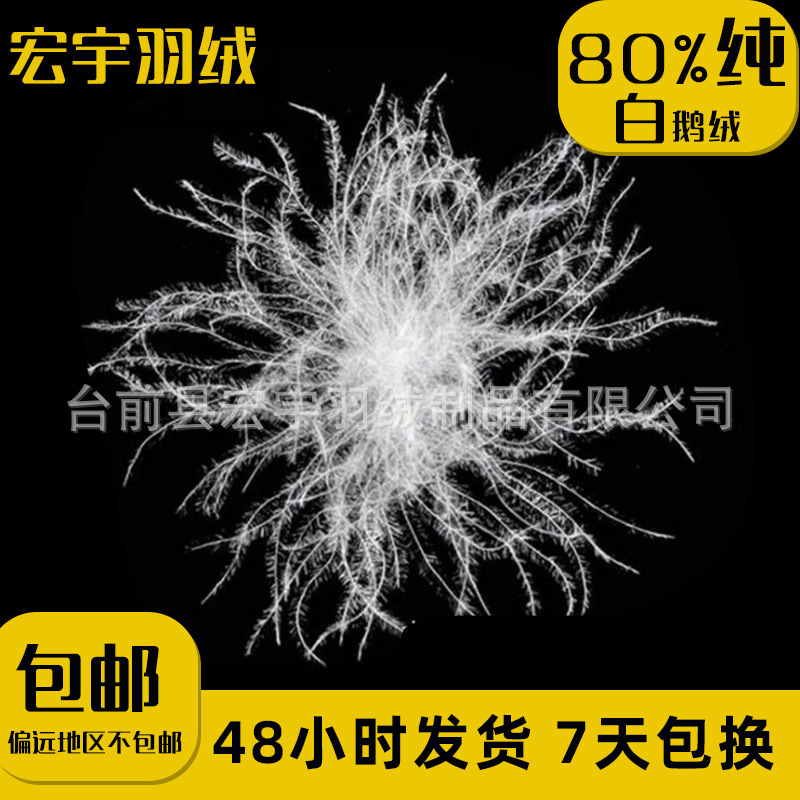 Direct selling 80 white goose down GB bulk down large white goose down 80 goose down filler down feather wholesale