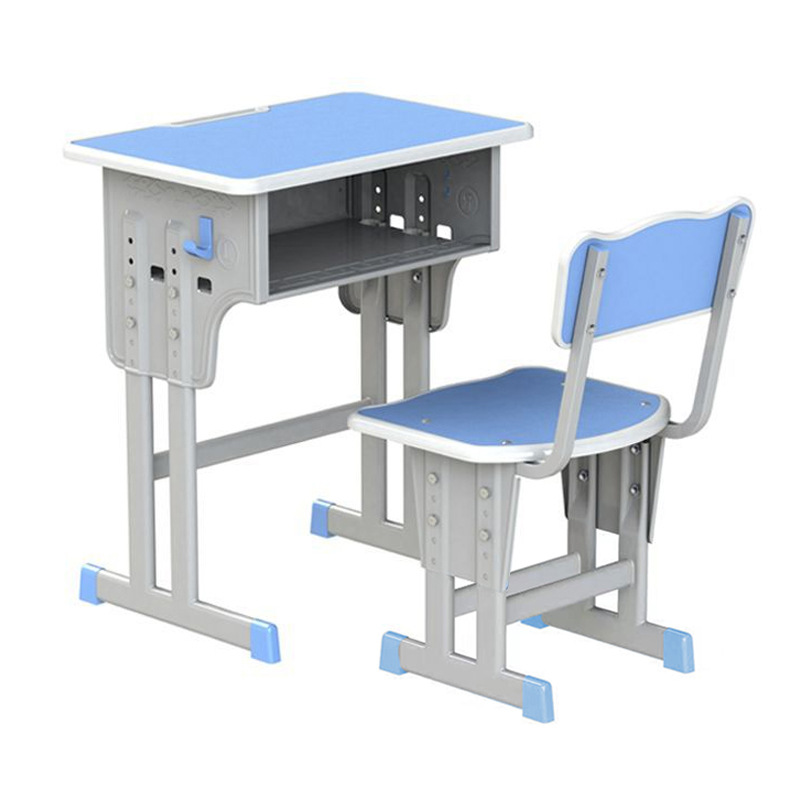 Picture of School Desk and Chair Training Desk Study Desk Children's Desk Single Training Desk Liftable Student Desk and Chair