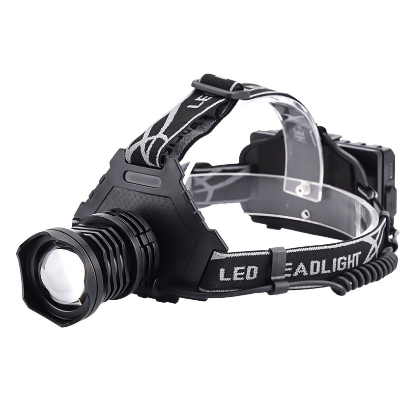 Cross-Border New Red Light Warning Telescopic Dimming Outdoor Headlight USB Output Rechargeable P70 Strong Light Headlight