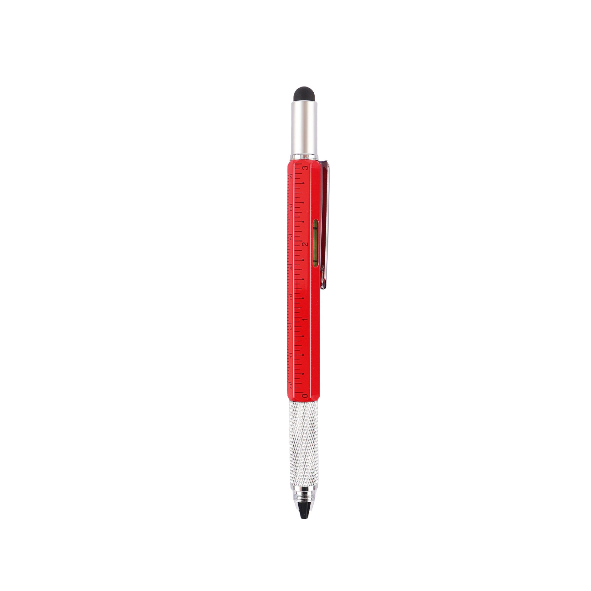 Picture of Factory wholesale ballpoint pen multi-function pen tool pen six-in-one metal pen touch screen pen level meter can be used as logo