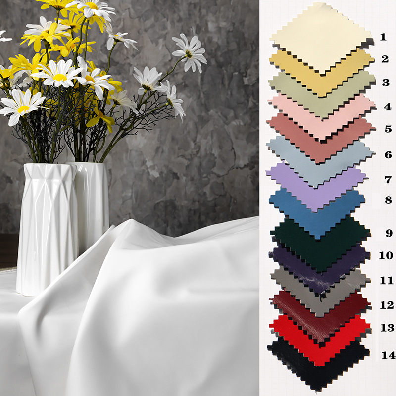 White leather fabric fabric this white gloss faux leather clothing leather pu designer three-dimensional silhouette fabric